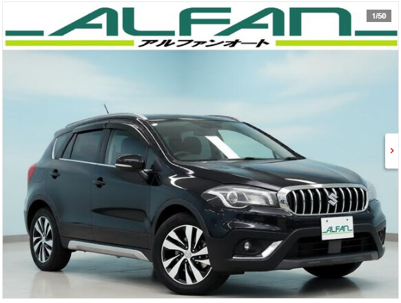 2026年9月特選車の、スズキ SX4 S-CROSSの外観（ブラック・フロント斜め・SUV）